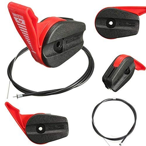 Swess 65" Lawn Mower Throttle Cable Universal Kit with Control 65IN, black gallery