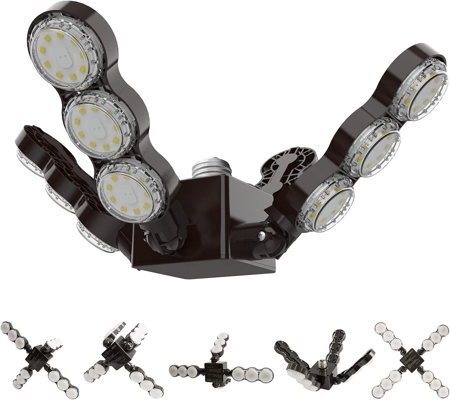 SANSI LED Garage Light, 60W (480W Equivalent) Eco Series-60 Watts, Black gallery