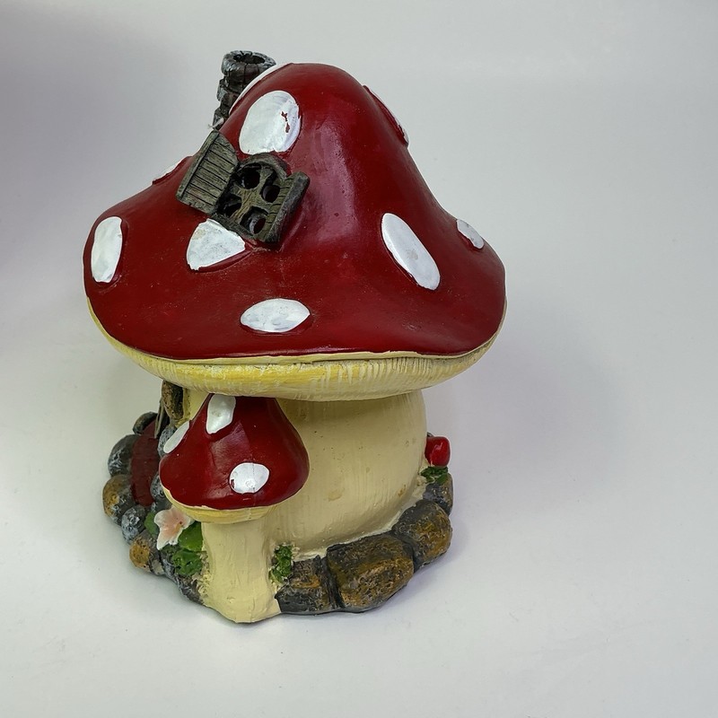 Cracker Barrel LED Lighted Mushroom Fairy House NIB Battery Operated gallery