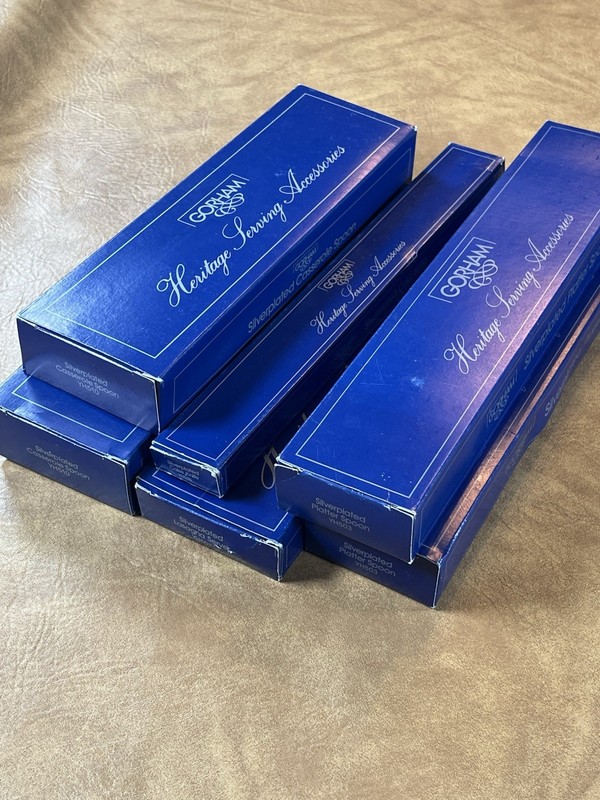 GORHAM HERITAGE SILVER PLATE FLATWARE YH510 YH507 YH506 YH503 Lot of 6 gallery