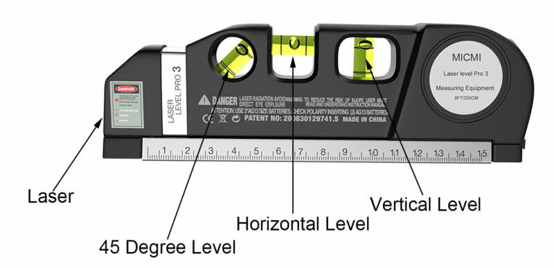 Multipurpose Vertical Horizon Measure Tape Aligner Laser line,Laser Level Ruler gallery