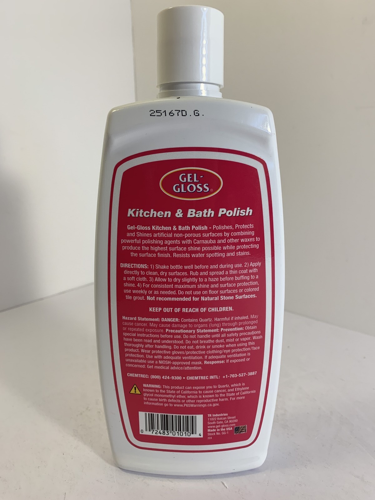 GEL-GLOSS Kitchen & Bath Polish 16 fl oz - Polishes, Protects, Shines gallery