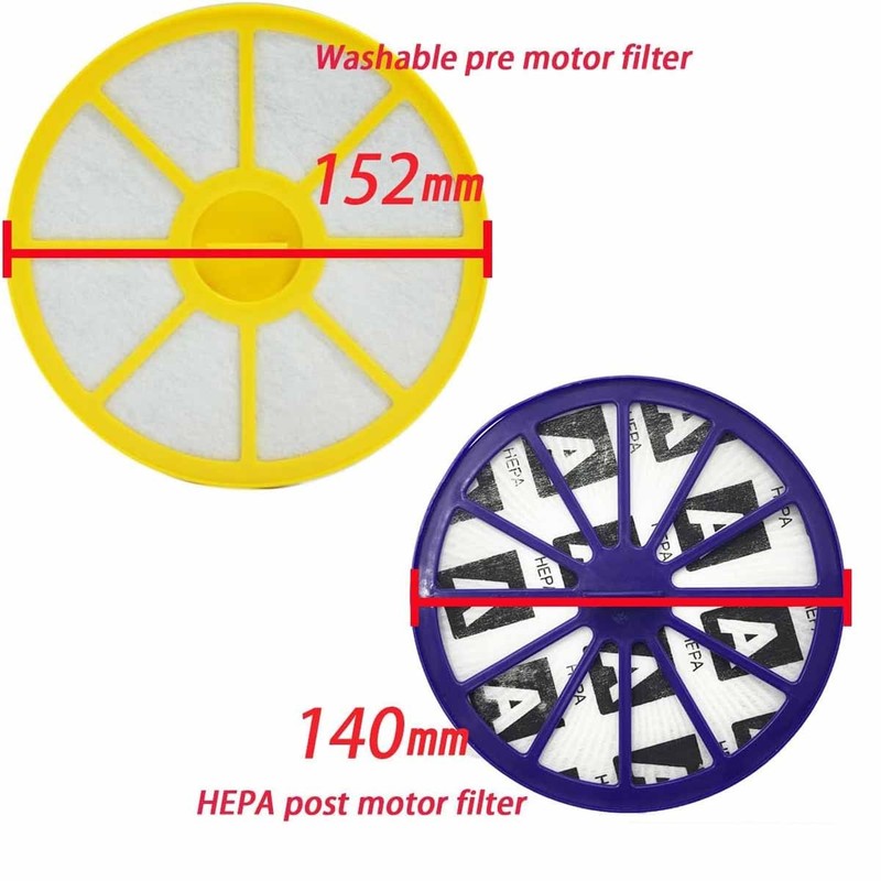 Pre & Post Motor HEPA Filter Replacements for Dyson Vacuum DC14 DC-14 DC-15 gallery