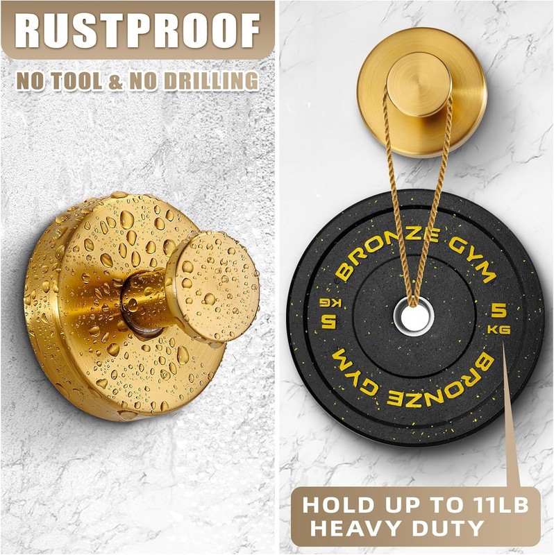 GMOX Removable Suction Hooks No-Drill Rustproof Waterproof Shower Hooks for Wall gallery