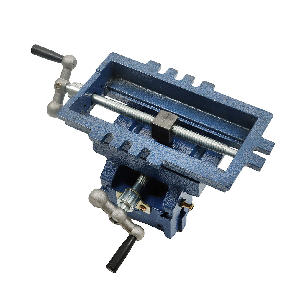 LABLT 4" Drill Press 2 Way X-Y Compound Vise Cross Slide Mill Milling Blue gallery