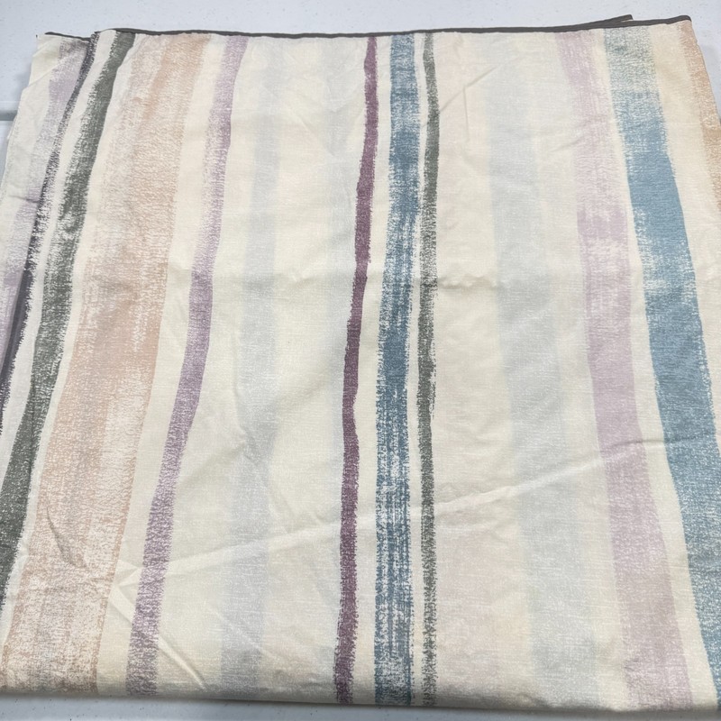 vintage king flat sheet blue gray beige stripes cotton blend y2k 90s 80s gallery