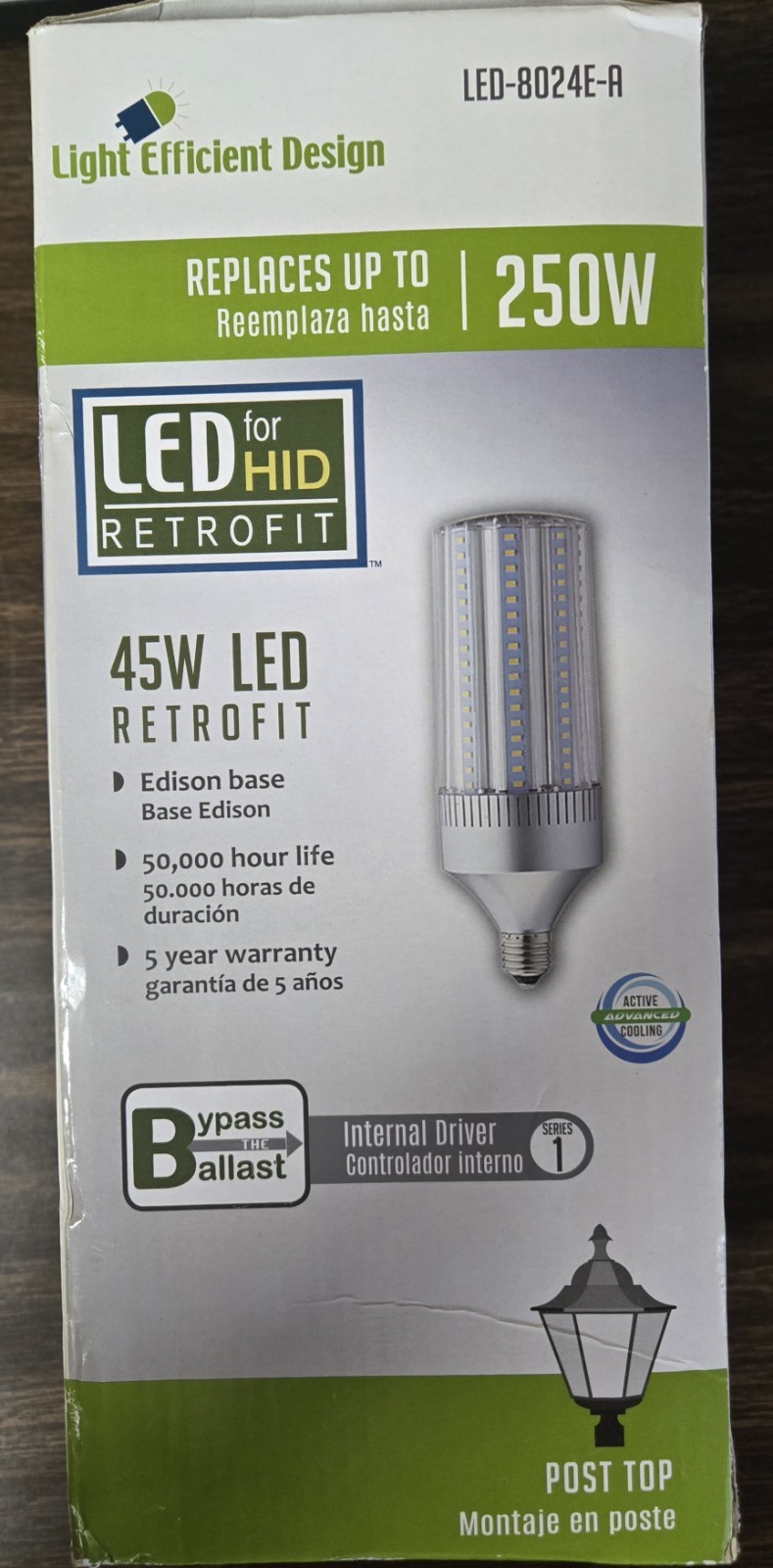 LED Outdoor: Light Efficient Design LED-8024E-A.45W. NEW in box. Free Shipping gallery