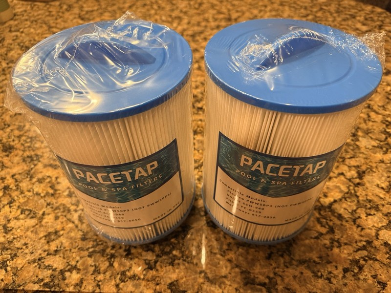 PACETAP Pool Spa Filter Replacement PWW50P3 6CH 940 FC 0359 2 Pack New Sealed gallery