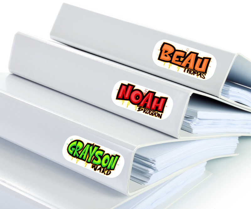 Custom Waterproof Name Labels for School, Daycare, Bottles, Lunchboxes gallery