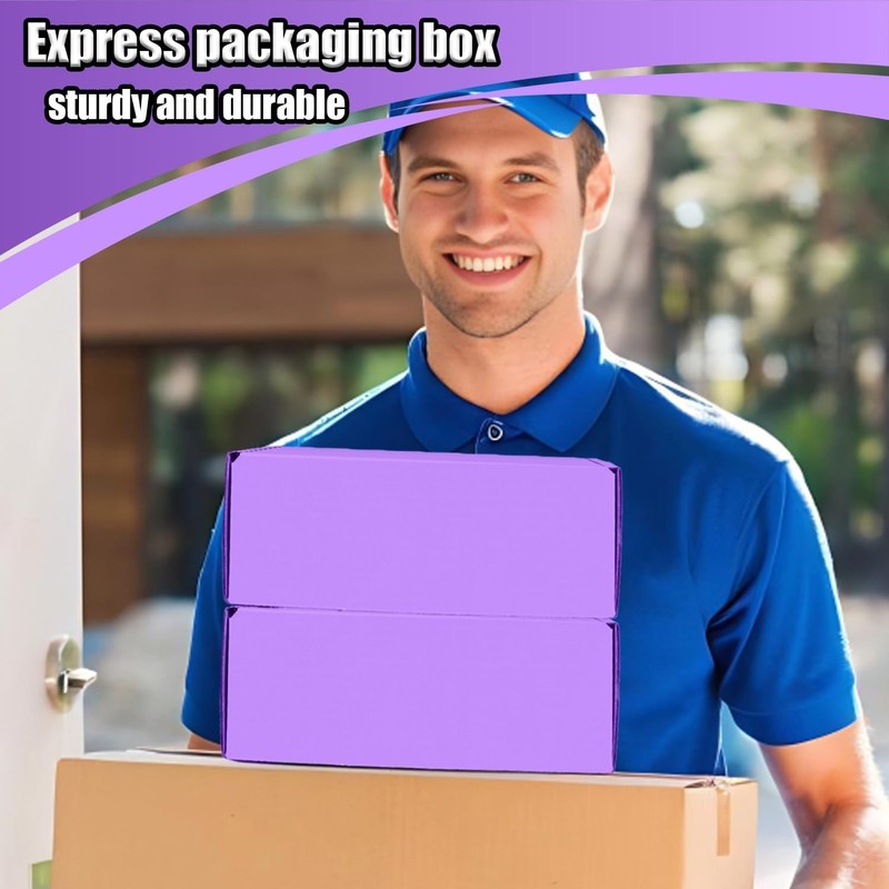Small Shipping Boxes, 50 Pack Cardboard Box Corrugated Mailer Boxes Small Cor... gallery