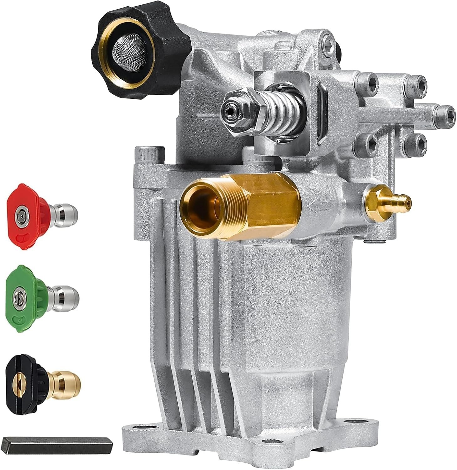 3/4" Shaft Horizontal Pressure Washer Pump, 2600-3300 PSI @ 2.5 GPM - Pow gallery