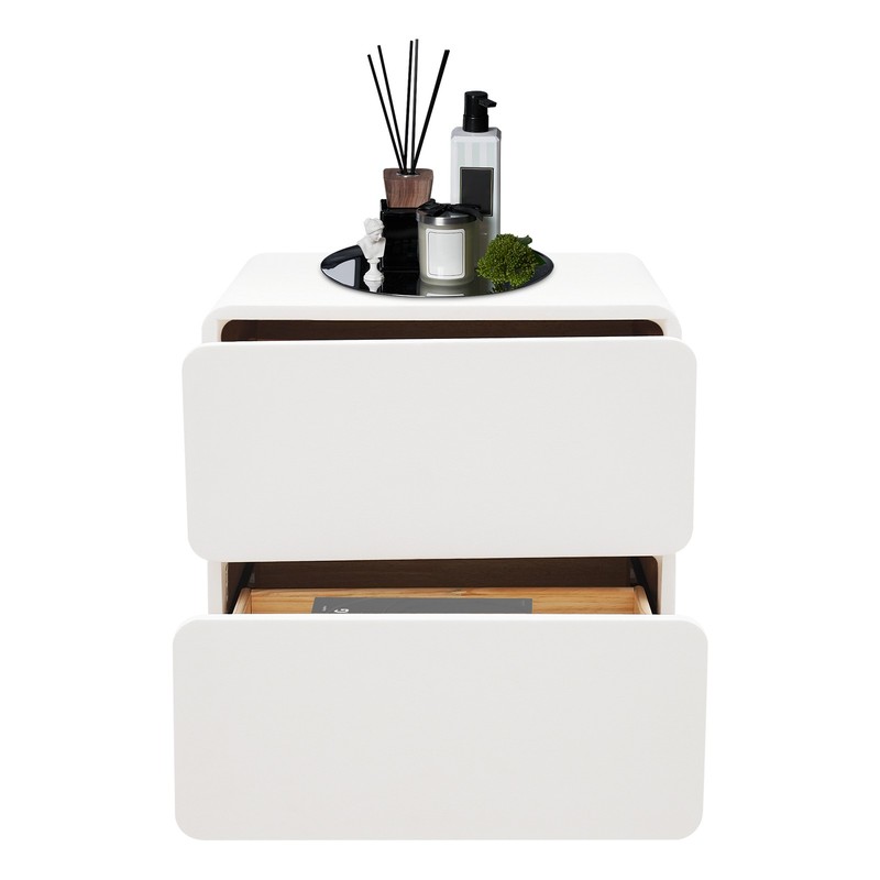 Nightstand End Table Side Table with 2 Drawers Bedside Table for Bedroom White gallery