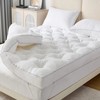 5 Inch Duck Feather Bed King Size, 100% Cotton Extra Thick Mattress Topper, 2500 gallery
