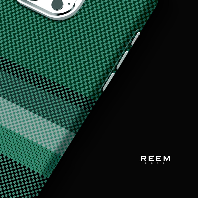 Green iPhone 15 Pro Max magsafe case, aramid fiber rugged cover iPhone 16 15 14 gallery