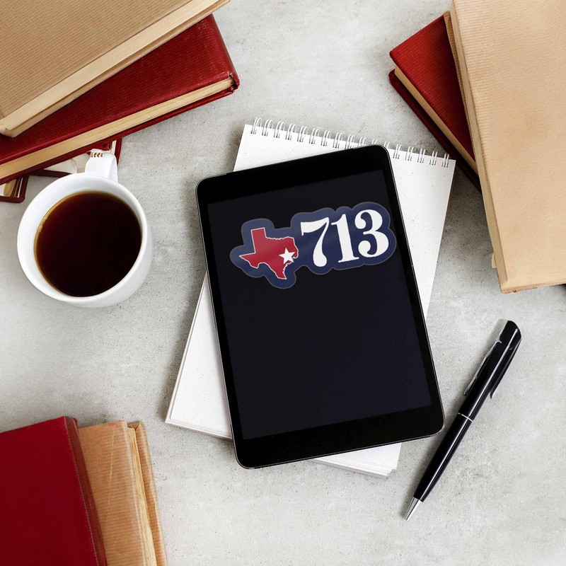 713 Houston Area Code Sticker - Cool Texas Decals gallery