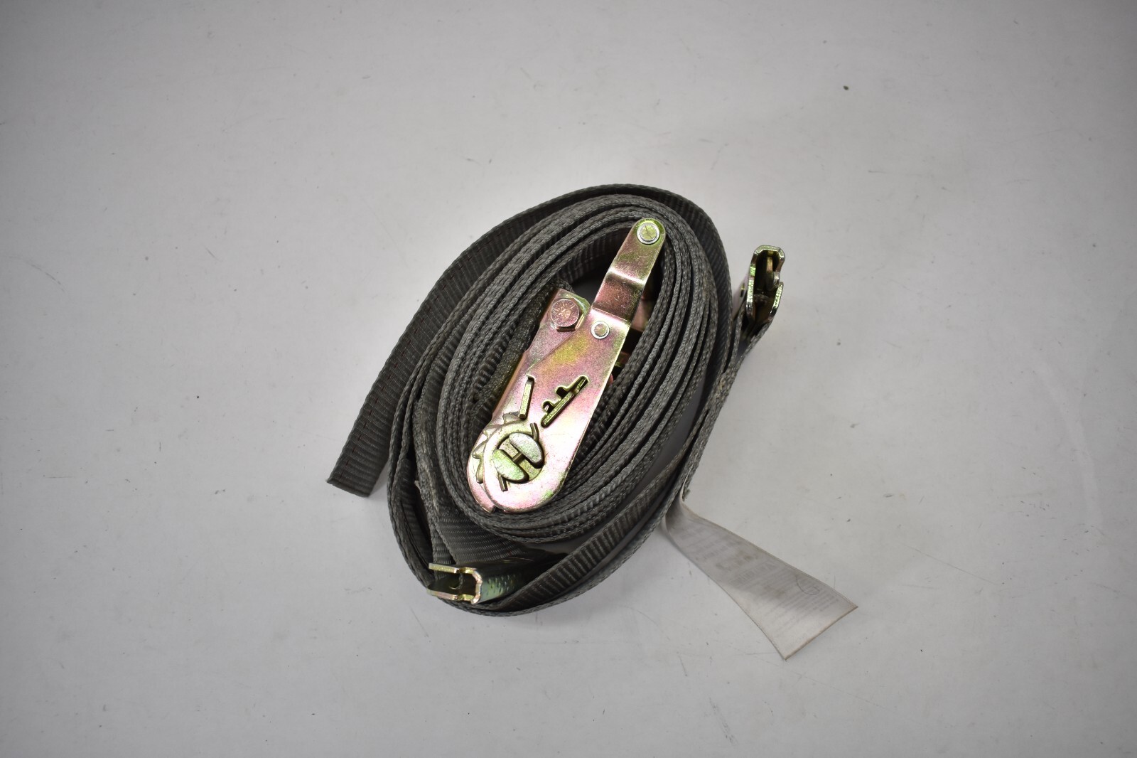 US Cargo Control USCC Ratchet Strap w Spring E Fitting 2" x 16' Gray USED gallery