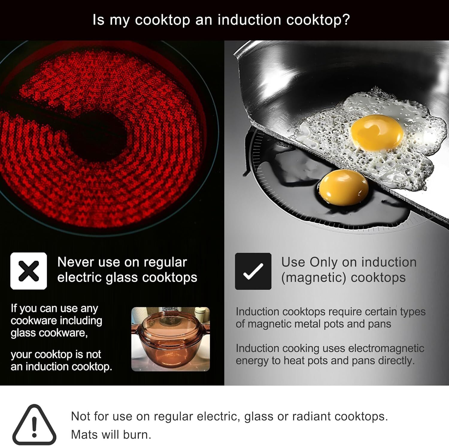 Lazy K Induction Cooktop Mat - Silicone Fiberglass Scratch Protector - for Magne gallery