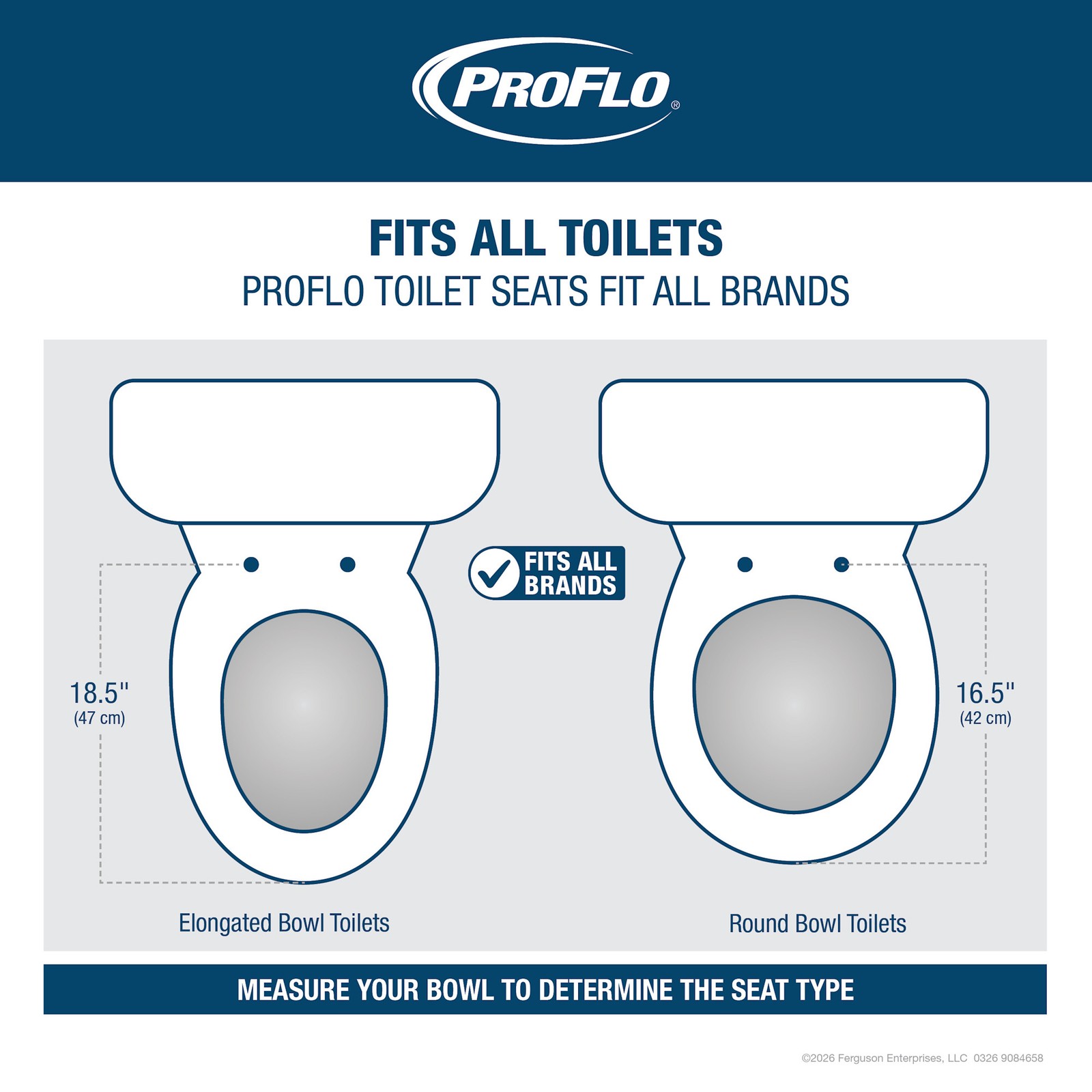 PROFLO PFTSWE2001 Elongated Closed-Front Toilet Seat and Lid - White gallery