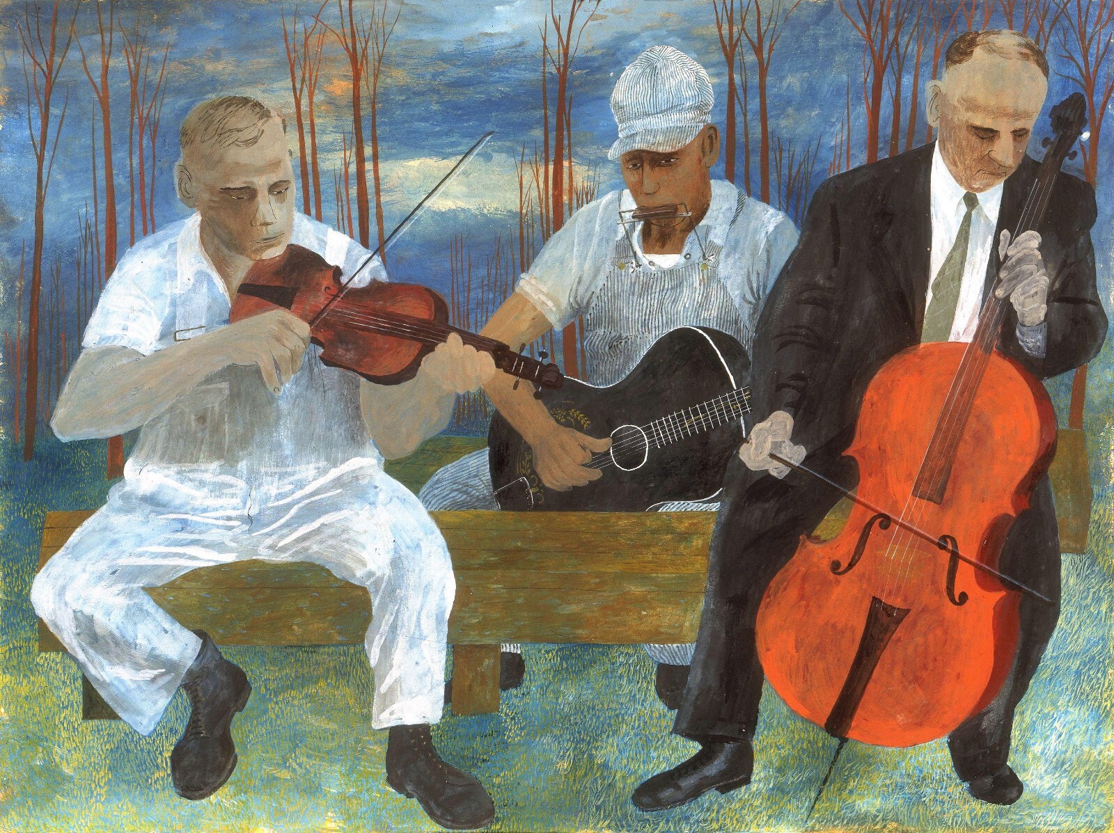 Four Piece Orchestra : Ben Shahn : Archival Quality Art Print gallery