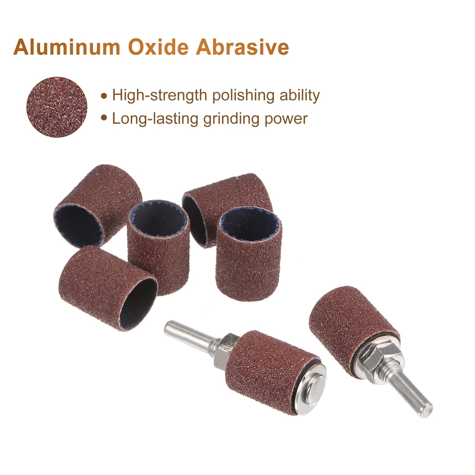 30pack 3/4 Inch Sanding Sleeves Set 80 Grit with 2Pcs 0.24 Inch Mandrels gallery