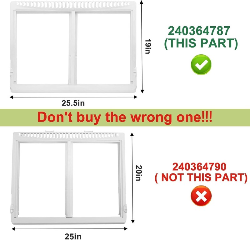 Frigidaire Crisper Drawer Cover Frame - Replacement Part for Optimal Freshness gallery