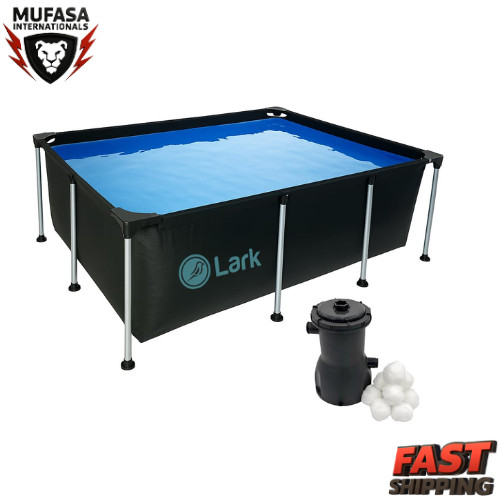 8.5' ft x 6' ft x 26" inches Rectangular Metal Frame Above Ground Pool