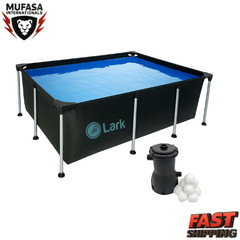 8.5′ ft x 6′ ft x 26″ inches Rectangular Metal Frame Above Ground Pool