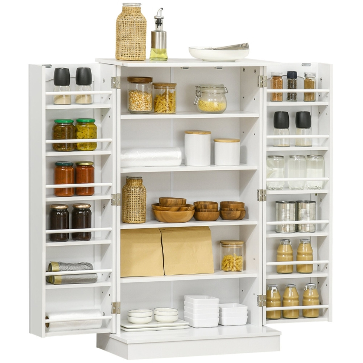 MDF, Particleboard Storage Cabinet Kitchen Cabine White gallery
