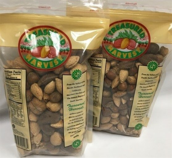 COMBO TWIN PACK - 2/2 lb. - Treasured Harvest - In-Shell Walnuts/Mixed Nuts gallery
