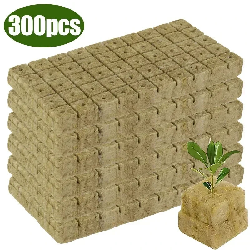 Stonewool Hydroponic Grow Media Cubes Plant Cube Soilless Substrate Seeded Plant