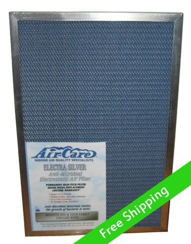 Electrostatic Air Furnace Filter silver metal frame, permanent and washable gallery