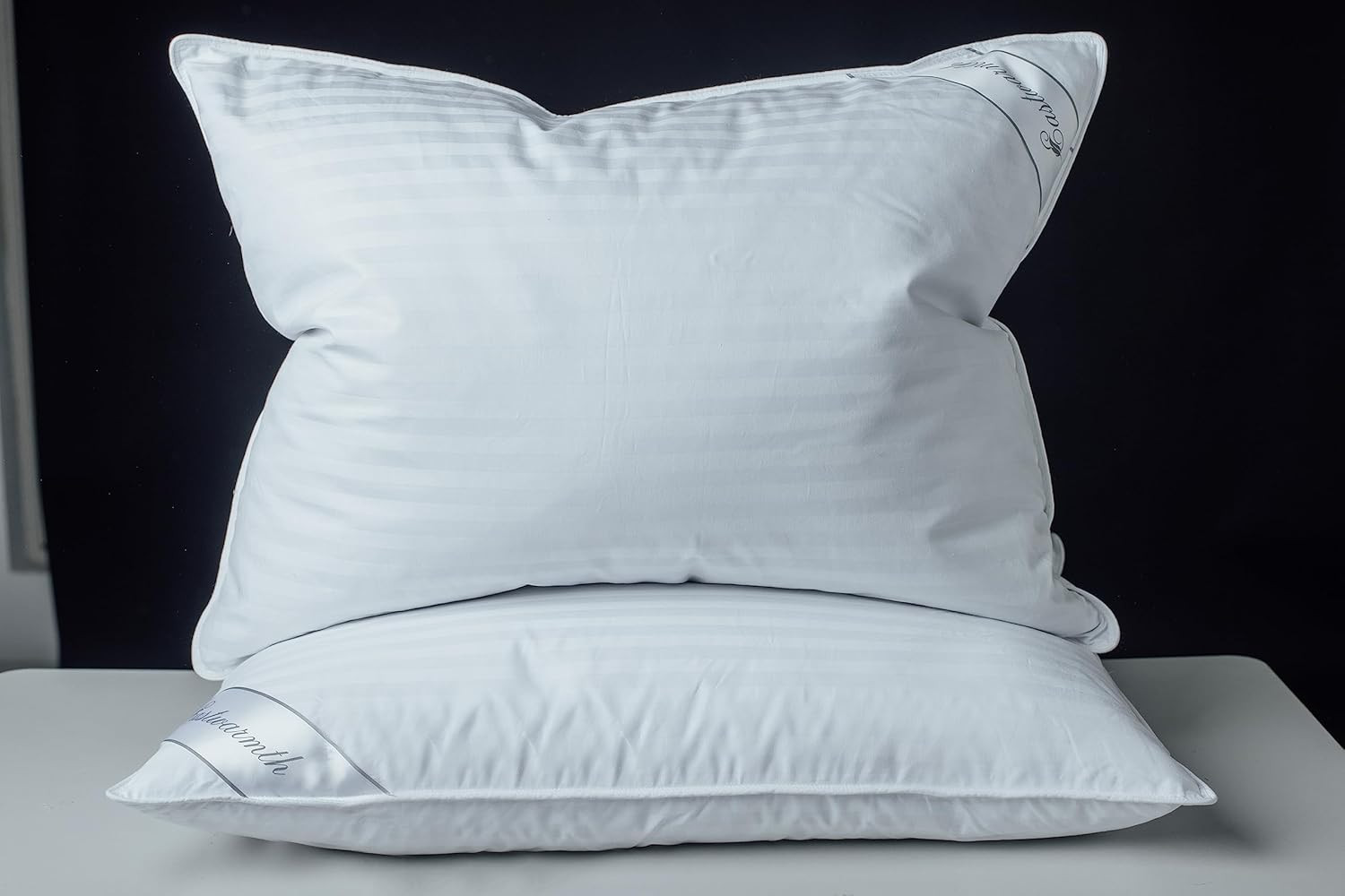 Goose Down Feather Bed Pillow Standard Size Soft Supportive Cotton 1 Pack gallery
