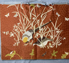 Woven Rug Table Topper Wall Hanging Wool Brown Nature Floral 4 Ft X 3 Ft