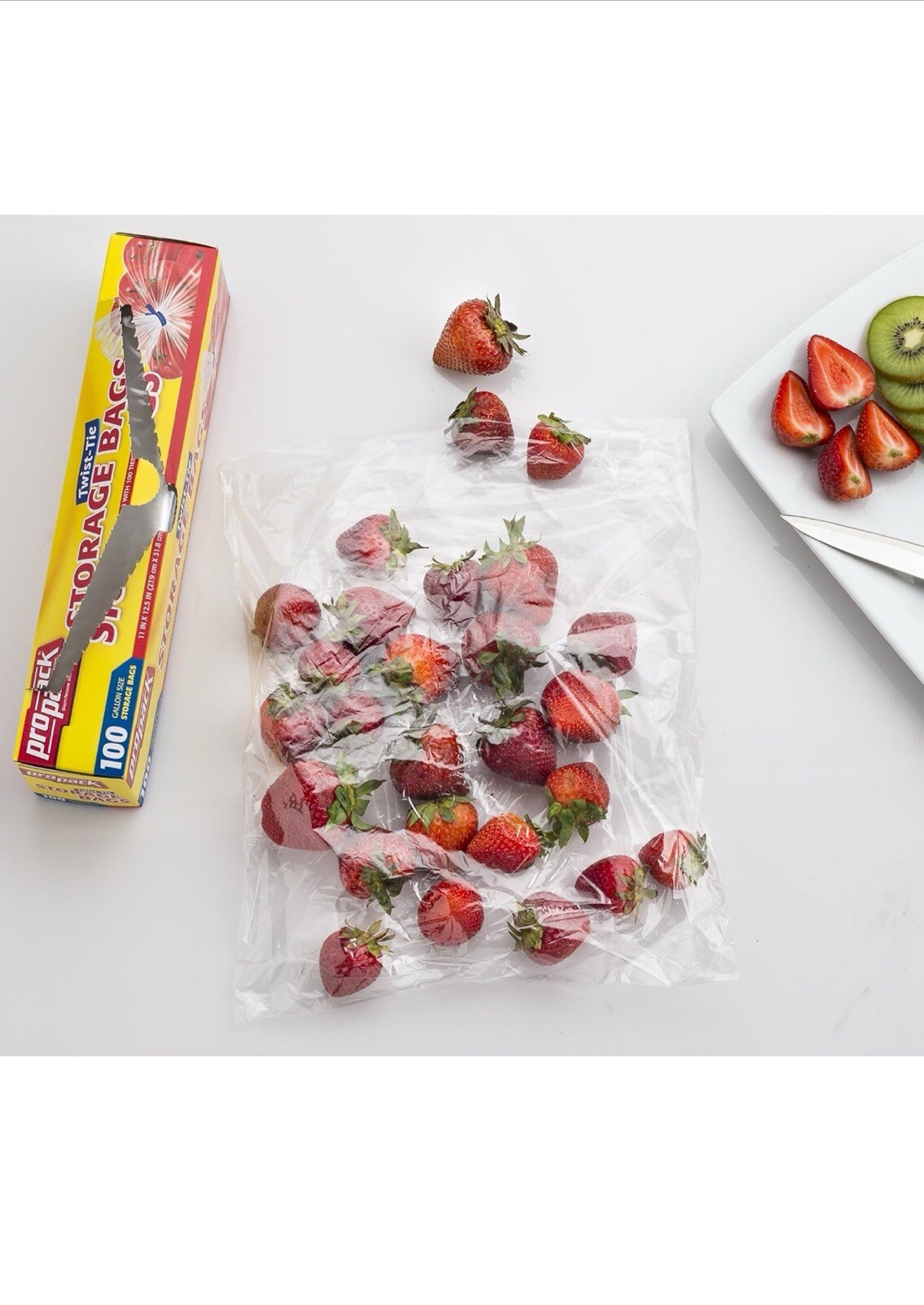 PROPACK Disposable Plastic Storage Bags with Twist Tie 1 Gallon 400 BAGS TOTAL gallery