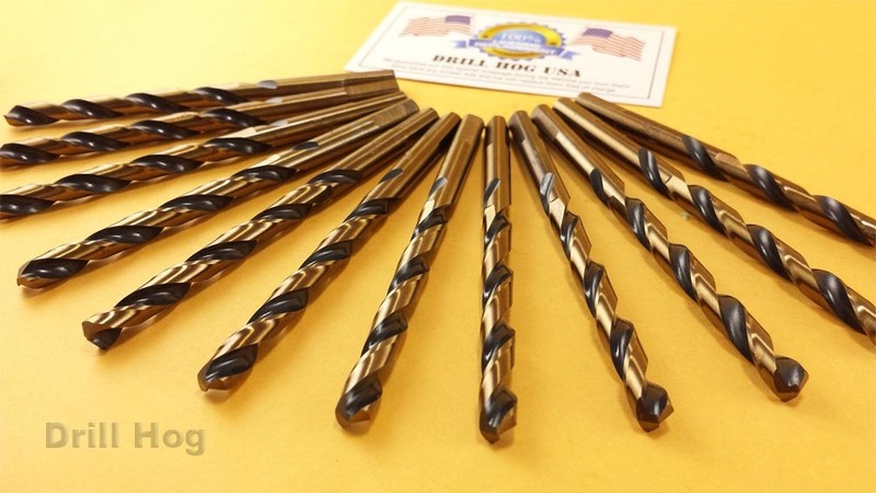 Drill Hog USA 1/8" Drill Bits & 1/4" Molybdenum M7 6 of Each Lifetime Warranty gallery