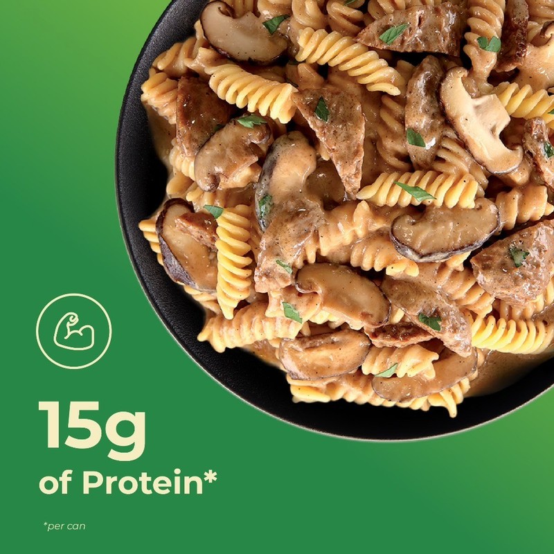 (2 pack) UnMEAT Plant-Based Beef Stroganoff with Pasta, 15oz Can gallery