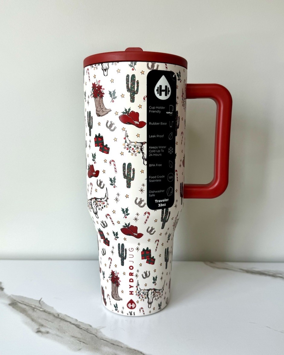Hydrojug “COWBOY CHRISTMAS” 32oz Traveler Limited Edition NWT gallery