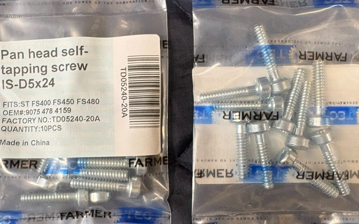 10 Pack Pan Head Self Tapping Screw D5x24 For Stihl 9075 478 4159 gallery