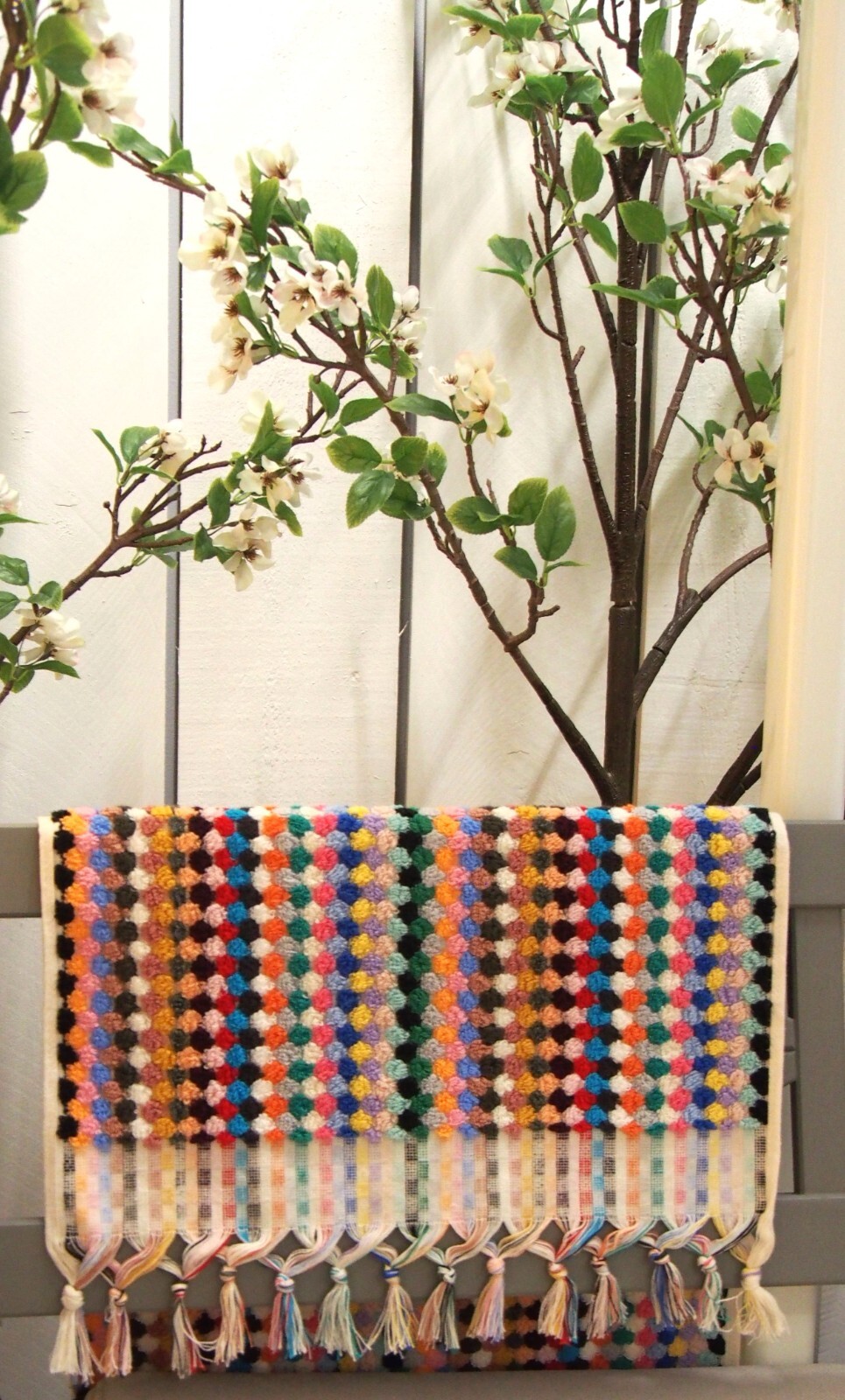 Multi Color Turkish Hand Towel - Quick Soft Rainbow Absorbent Pom Pom Kitchen gallery