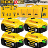 For DEWALT 4-Port DCB104 Charger kit W/4Pack 20V 12.0Ah DCB205 DCB210 Battery US gallery