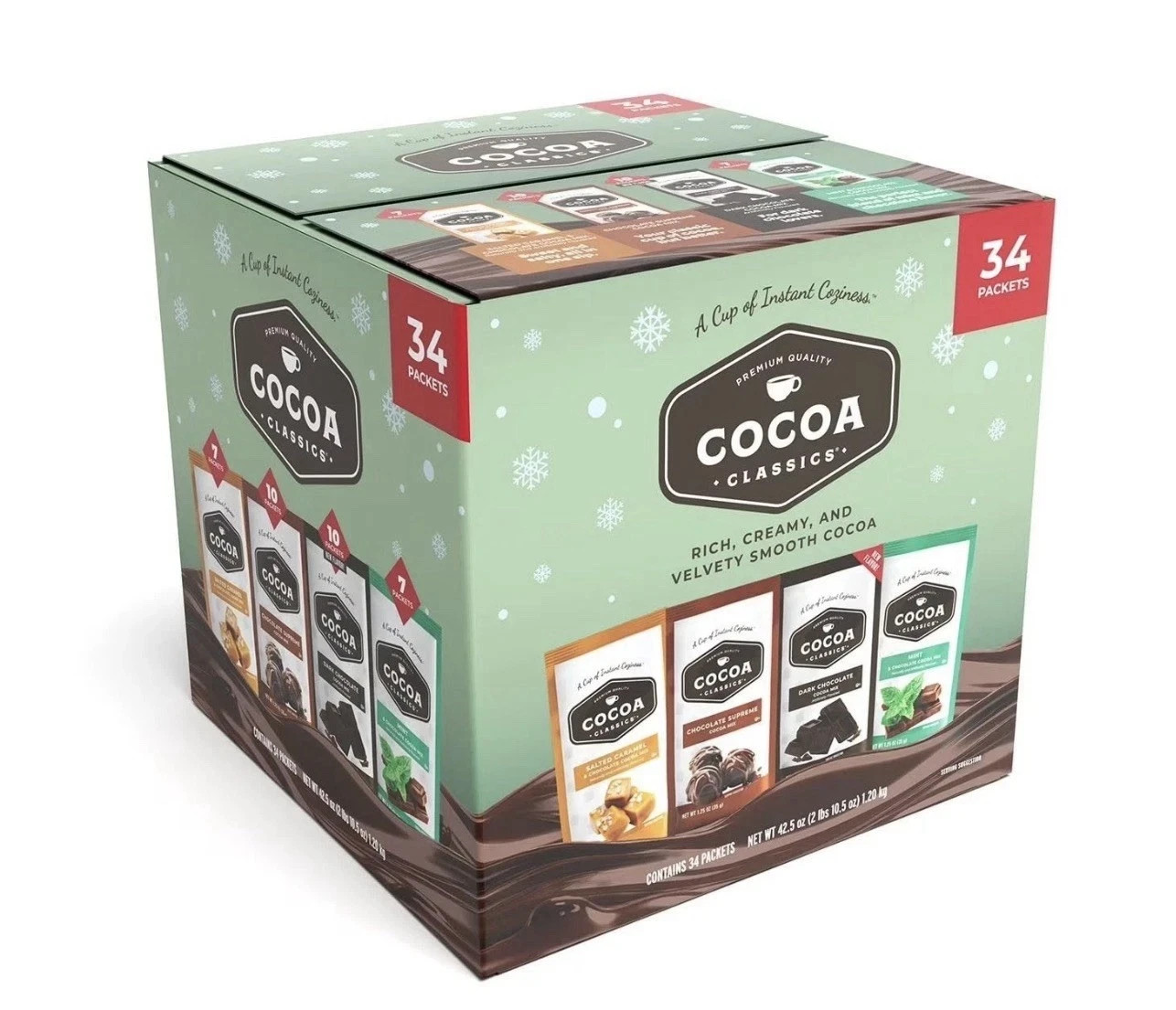 Cocoa Classics Hot Chocolate Variety Pack, 34 Packets, 4 Flavors FREE SHIPPING gallery