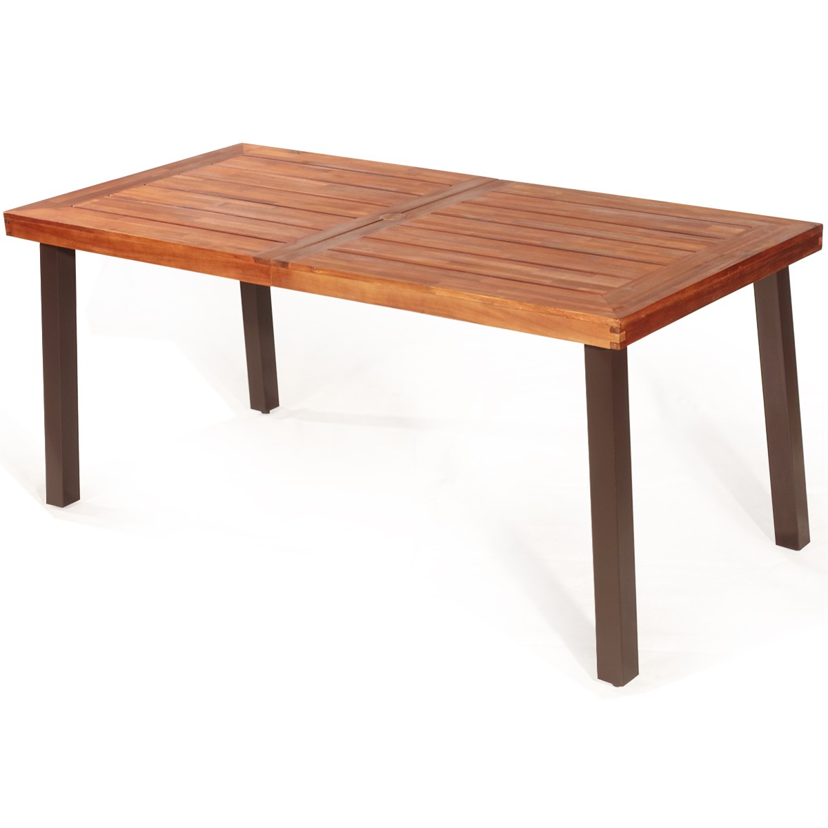 Rectangular Acacia Wood Dining Table Rustic Furniture Indoor &Outdoor gallery