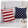 Set of 2 Patriotic Decorative Throw 18" x 18" (Pack of 2) Stars and Stripes gallery