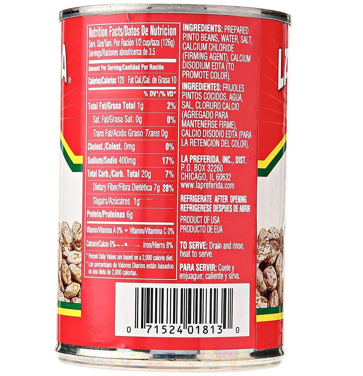 La Preferida Pinto Beans - 15 Oz - Pack of 12 gallery