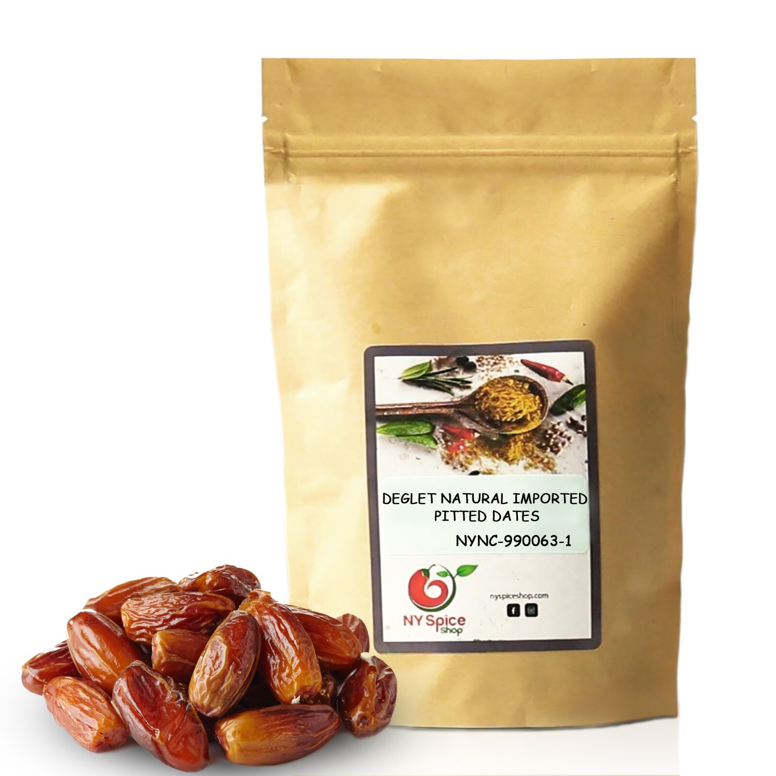 Deglet Natural Imported Pitted Dates High Quality Dried Fruit Weight 8oz-5lb gallery