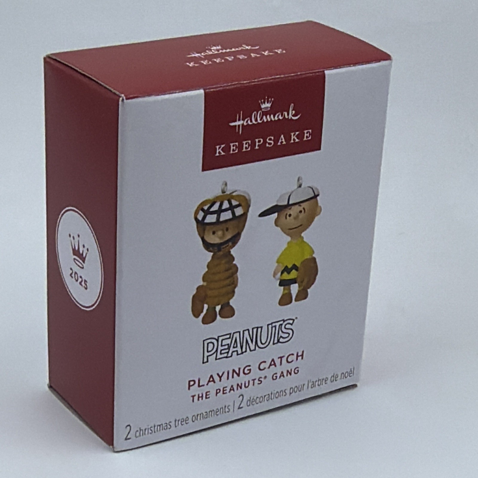 Hallmark Keepsake Peanuts Charlie Brown Playing Catch Ornament 2pcs 2025 MINI gallery