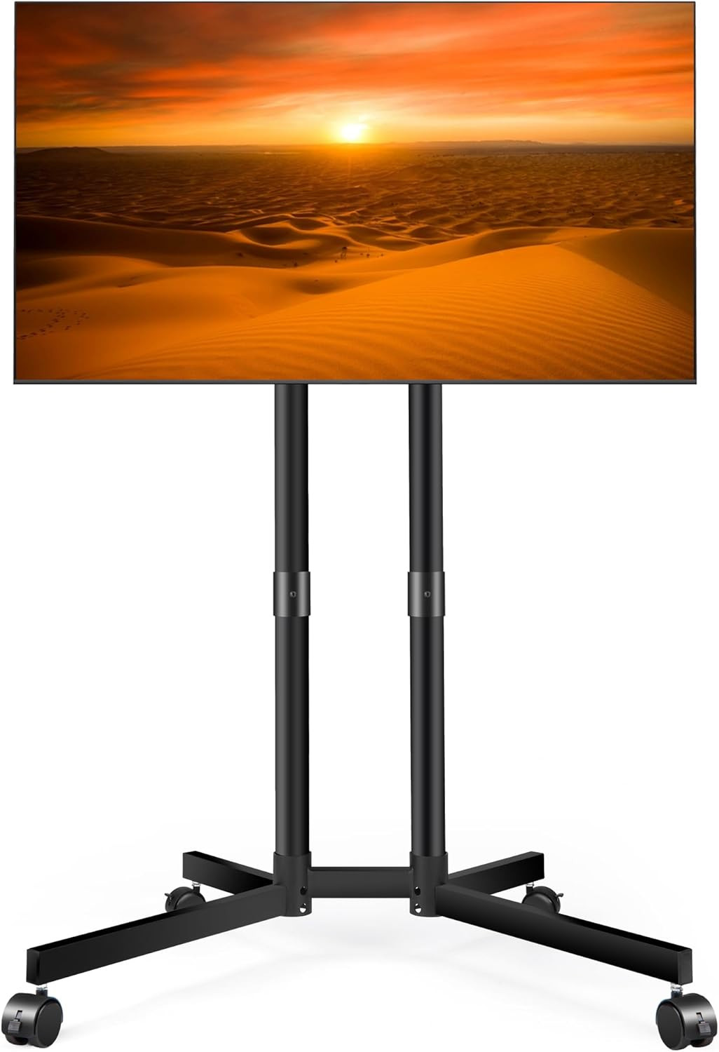 Rolling TV Stand for 32-75 Inch LCD LED 4K Tvs Holds up to 99 Lbs, Outdoor TV St gallery