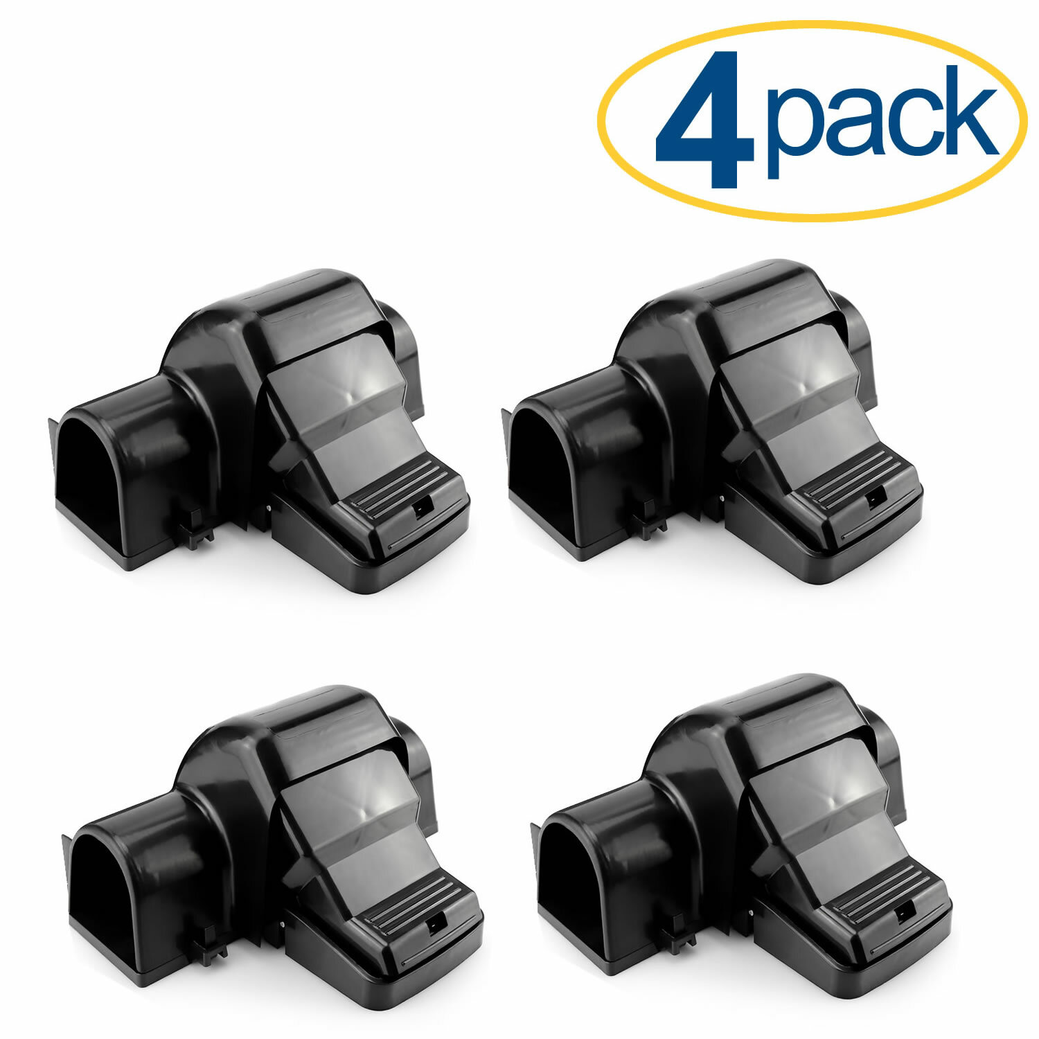 eXuby Pet-Safe Mouse Trap - Tunnel Design, Dual Entry for Better Catch Rate -4pc gallery