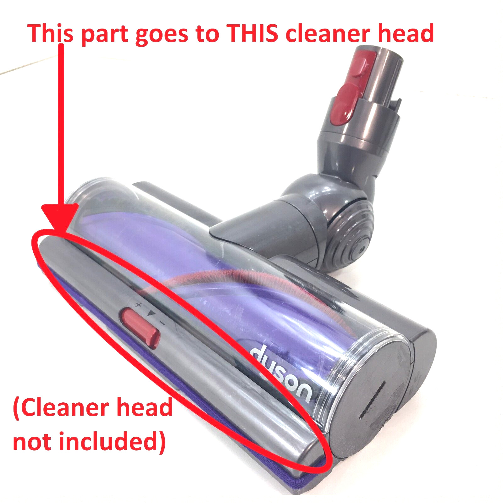 Dyson V10 V11 Torque Drive Power Nozzle Cleaner Head FRONT BUMPER Genuine Part gallery