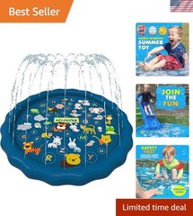 Splash Safely: 3-in-1 Learning Splash Pad for Kids – 60